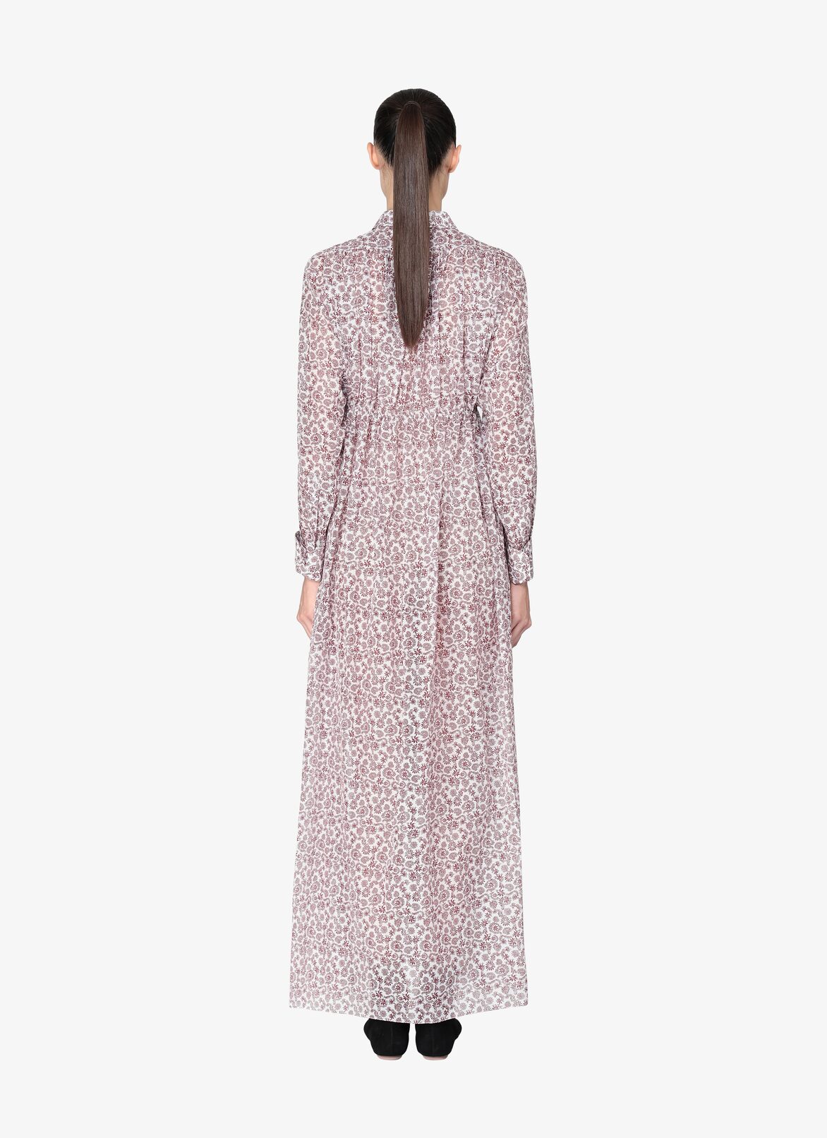 ALAÏA WEIß/BURGUNDER